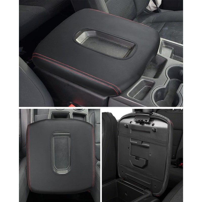 INTGET Center Console Armrest Cover for 2026 Chevy Silverado &