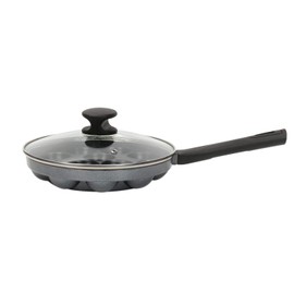 Satre Online And Marketing Non Stick Aluminium Appam Maker Pan with Glass Lid, Black