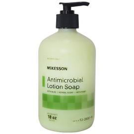 MCK Brand 80871800 Antimicrobial Soap Mckesson Lotion 18 Oz. Pump Bottle 53-28087 Box Of 1
