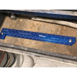 Swanson Tool Co T001WZ Framing Wizard Folding Aluminum Framing Square with adjustable set screw (Allen wrench included) - 5 layout tools In-One