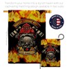 USBrotherhood Bravery Firefighter Burlap Garden House Flag-Set Armed Forces Firefrighter