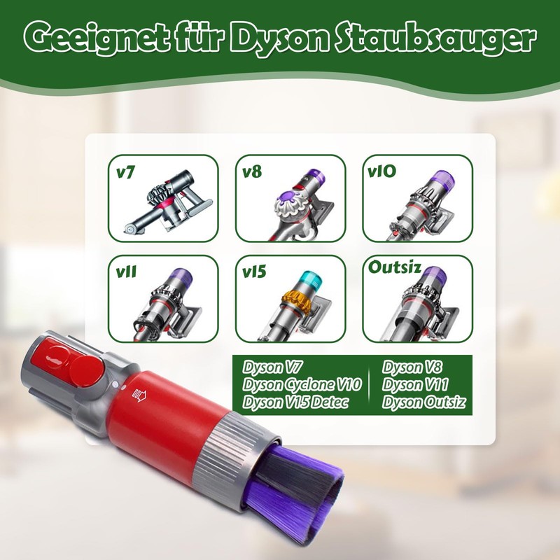 Scratch-Free Dust Brush for Dyson Outsize, V7, V8, V10, V11,