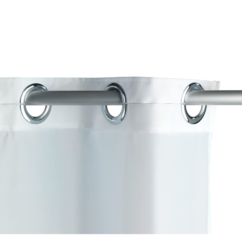 Wenko Shower Curtain Comfort Flex 180x200cm in White, Polyester 180