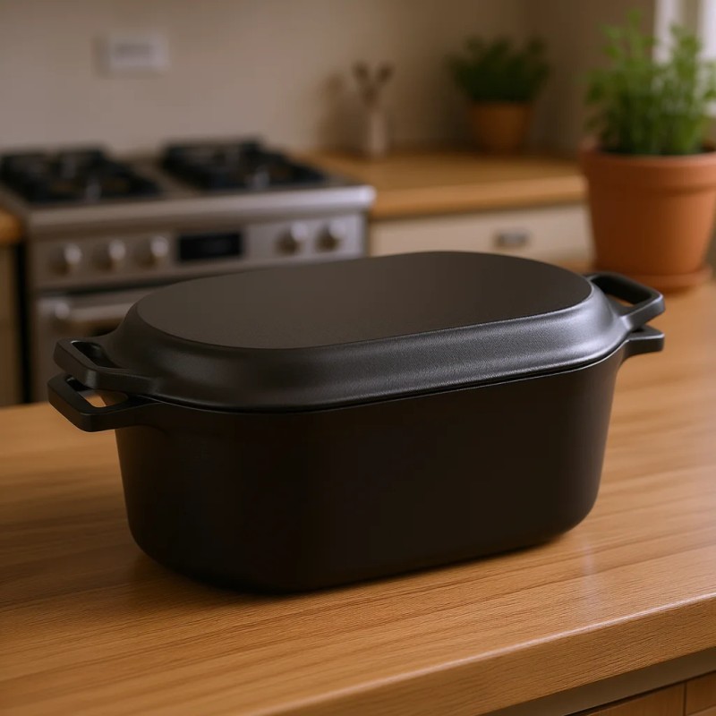 Dutch Oven Enameled Cast Iron 3.5 Qt Heavy Duty With