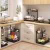 Sevenblue 2 Packs Under Sink Organizer, Height Adjustable 2 Tier