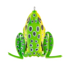 Lunkerhunt - Lunker Frog, Leopard – Fishing Lure with Realistic Design, Legs Extend and Retract in Use, Great for Bass and Pike, Freshwater Lure with Hollow Body, Weighs ½ oz, 2.25” Length