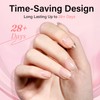 Gel Nail Kit, 240Pcs Short Almond Nail Tips, 15g Glue