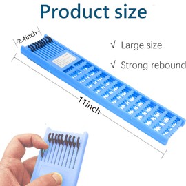 Gourami Fishing Snelled Hook Holder Fishing Leader Holder for Organize Snelled Fishing Hooks Rigs Holder Leader Tray Jigs Board (Blue&green-4pcs)