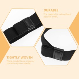 OUNONA Lunch Box Elastic Band Lunch Belt Lunch Band Lunch Box Belt Black Elastic Band 4pcs Double Layer Lunch Box Strap Elastic Lunch Container Fixed Loop Belt Width 0.8 inch (20 mm) Home School