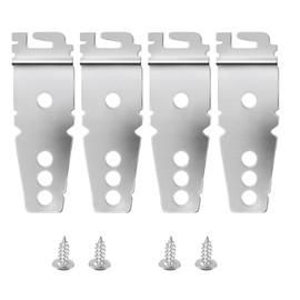 TopHomer 4 Pack Dishwasher Mounting Bracket with Screws - Compatible with Whirlpool, Amana, Crosley, Kenmore, Maytag Dishwasher, Replace 66513732K600, 66513732K601, etc.