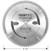 MASTEC 8-1/4 Inch 80 Tooth TCG for Aluminum and Non