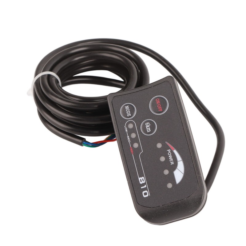 Electric Bicycle 810 LED Display With 5 Wire Cable Control