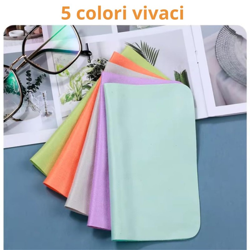 Microfiber Cleaning Cloths for Glasses, TV, 5 Pack Ultra Soft