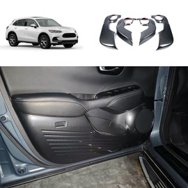 TERDARAY Car Door Anti Kick Cover Compatible with Honda New HRV HR-V 2025 2024 2023 Door Sill Protector Cover Edge Guard Side Mat Interior Car Accessories ABS 4PCS(Carbon Fiber Style)