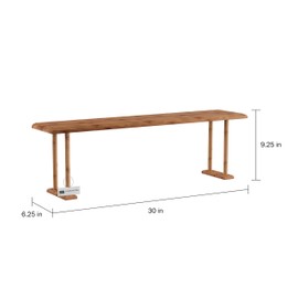 Lavish Home Bamboo Sink Shelf - Countertop Organizer Kitchen, Bathroom, Bedroom, Office - Space-Saving Storage for Soap, Sponges, and Cleaners