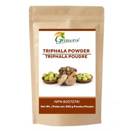 Grenera Triphala Powder 17.6 Ounce /500 gram-Made with Amalaki, Bibhitaki, Haritaki Fruit - Vegan, Kosher Certified