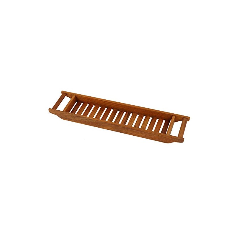 Bare Decor Vaske Bathtub Caddy, 33" Wide, Natural Teak Wood