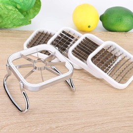 French Fry Maker Cutter,French Fry Cutter Stainless Steel Potato Slicer Sp,Seasoning & Spice Tools 5In 1 Stainless Steel Potatoes Fruit Cutter Chipper Chopper Maker French Fry Tool Kitchen Gadgets