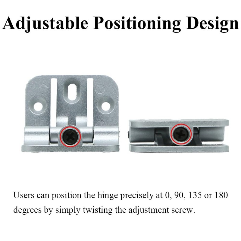 TopHomer 2 Pack Rounded Matte Black Door Hinges 2.36 *