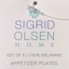 Sigrid Olsen 4 SIGRID OLSEN 6" Square Melamine Appetizer Side