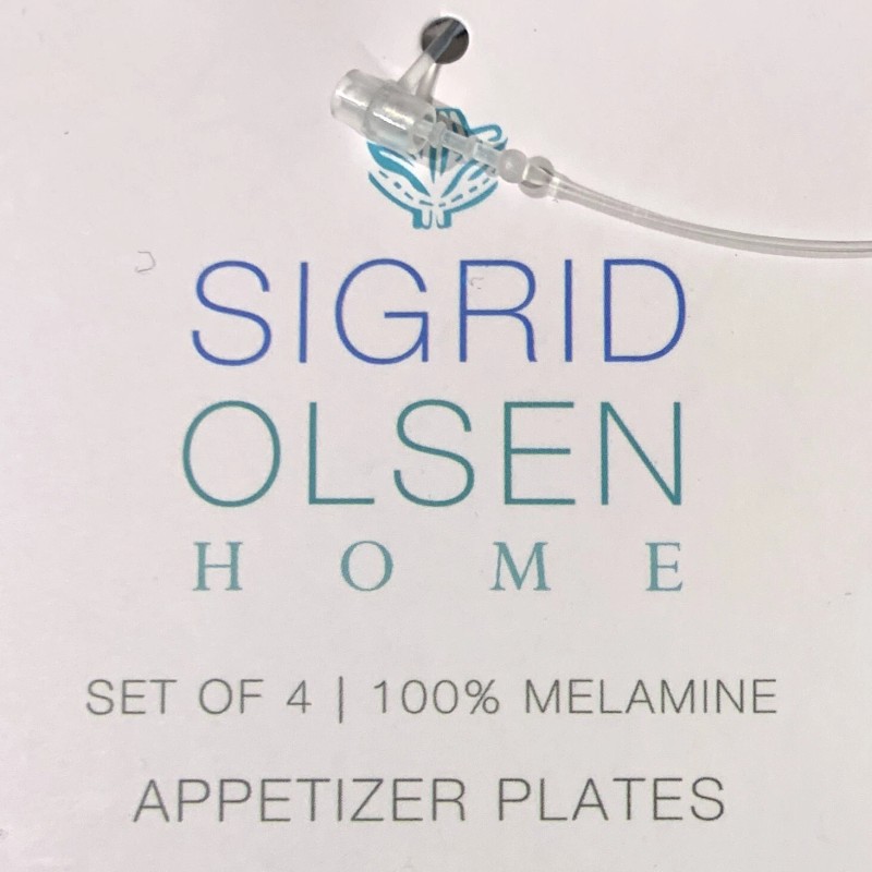 Sigrid Olsen 4 SIGRID OLSEN 6" Square Melamine Appetizer Side