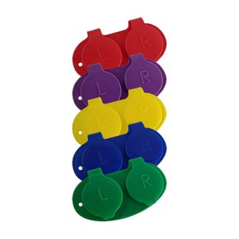 OPTEGO Flip Top Contact Lens Cases, Flat Bed, Deep Well, 250/pk, Choose Color (Assorted Colors)