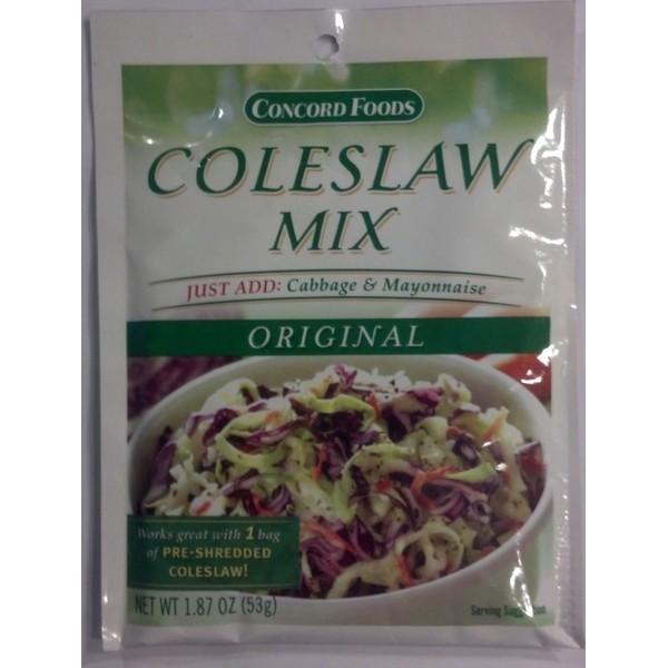 Concord Foods Coleslaw Mix (2 Pkg) 1.87oz pkgs