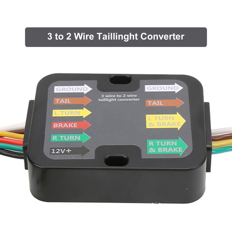 Trailer Wiring Converter Powered 3 to 2 Wire Trailer Tail