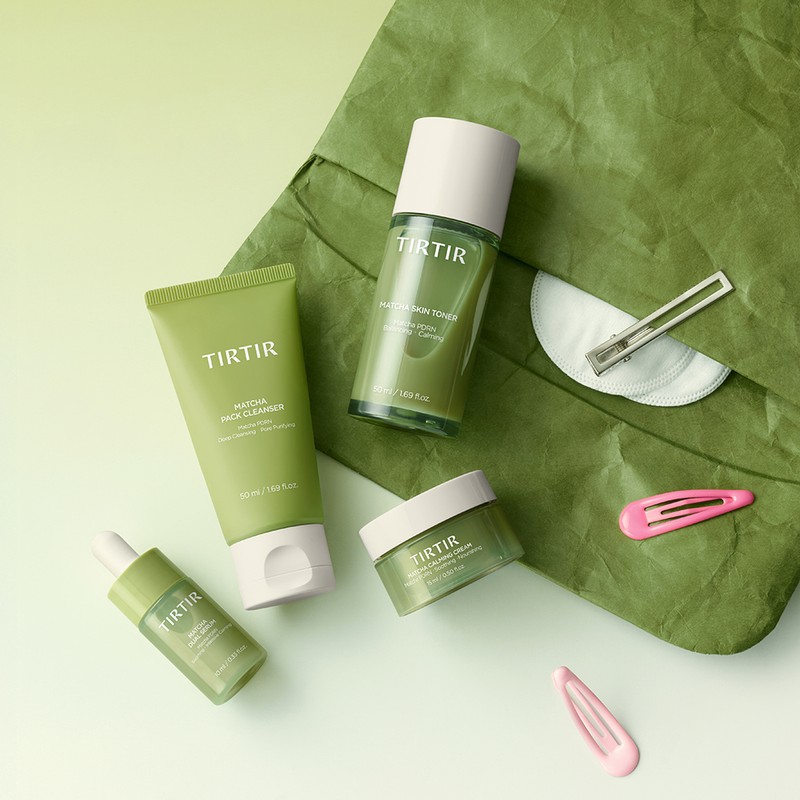 Tyrtir Tir Tir Me, Matcha Holic Pouch 4-Piece Set /