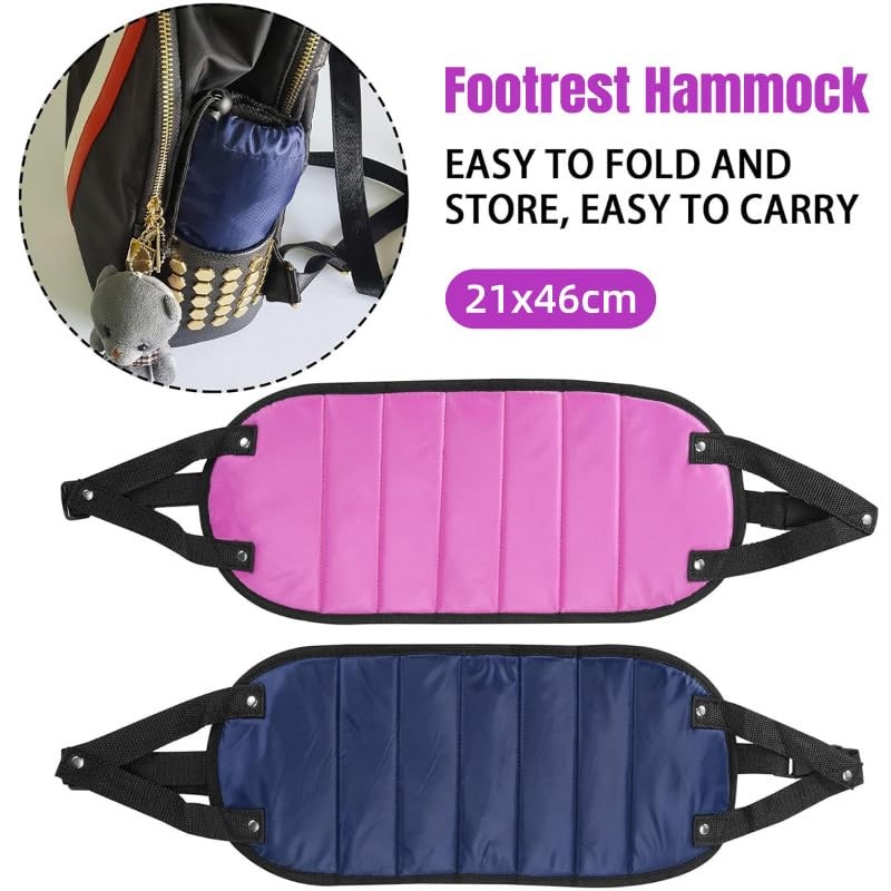 AIMALL Portable Travel Foot Hammock with Adjustable Straps, Compact and