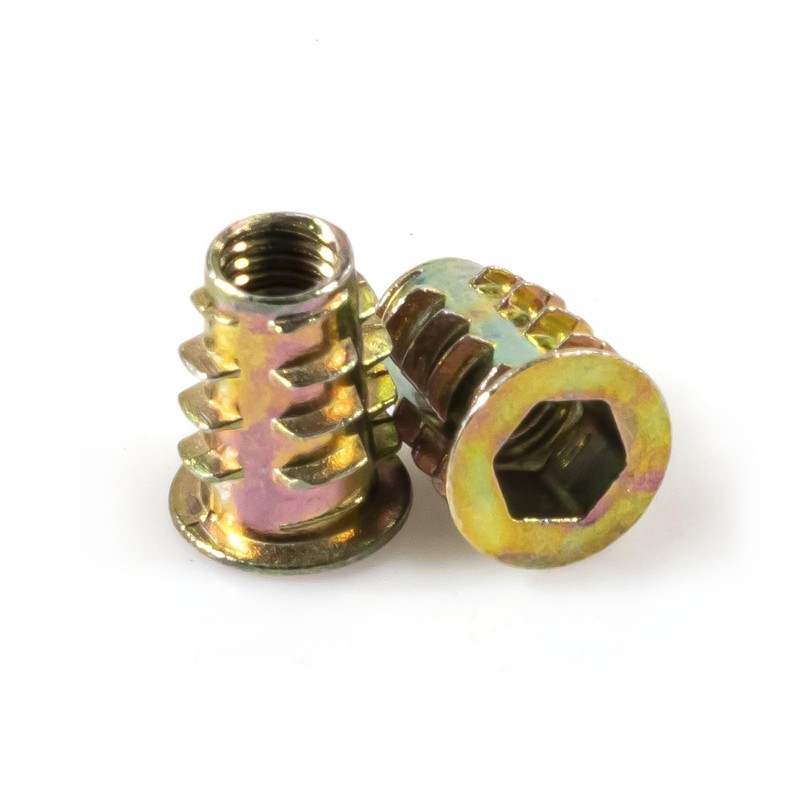 ATHYUTH Threaded Inserts for Wood, 80 Pieces Zinc Alloy Thread