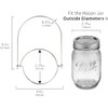 Tiardey 6 Pack Mason Jars Hanger Stainless Steel Wire Handles