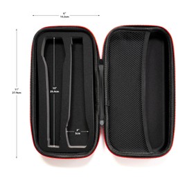 Fabricko Dual Wireless Microphone Travel Case, Hard EVA case, Protective, Shockproof, Waterproof for outdoor