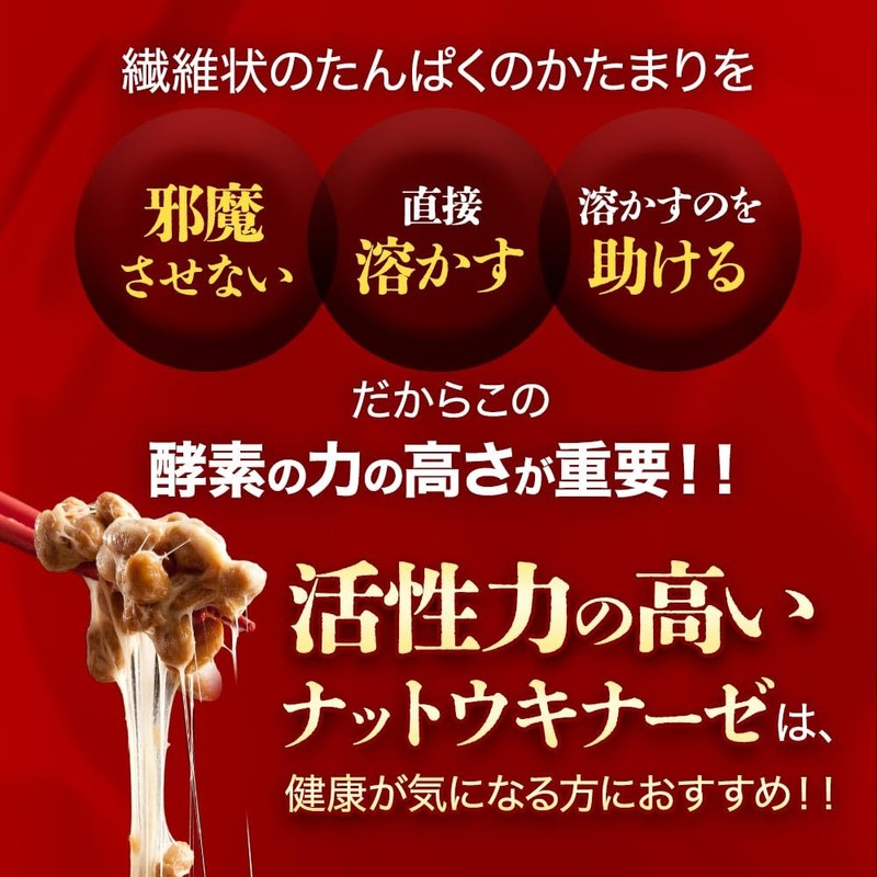 オーガランド (ogaland) ナットウキナーゼプレミアム4000FU (180粒 / 約6ヶ月分) 4000FU サプリ (納豆菌/デキストリン) 菌活