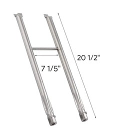 bbq777 6-Pack 85662 Burner Tubes and Crossover Tubes Set Replacement Parts for Weber Summit Gold A/B / A6 / B6, Platinum A6 / B6 Grills, 20 1/2" Long