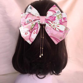 EZ PEACH Bowknot Hair Ornament, Ribbon, Hakama, Coming-of-age Ceremony, Graduation Ceremony, Dried Flower, Kimono, Kimono, Hakama, Headdress, Wedding, Shichi-Go-San Birthday, Japanese, Girl,