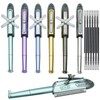 Lopenle 6 PCS Novelty Airplane Pens – Helicopter Shape Gel