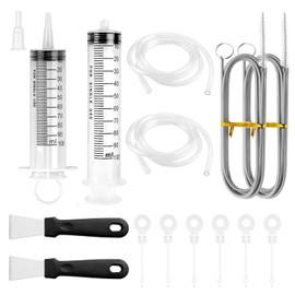 14 Pcs Fridge Drain Hole Cleaning Tool Kit,Cleaning Brush Tool Kit,Reusable Fridge Drain Pipe Blocked Dredging Tool,Refrigerator Drain Hole Blockage Remover Kits for All Refrigerator Cleaning