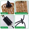 Battery Operated Chandelier with Remote, Outdoor Battery Hanging Pendant Light
