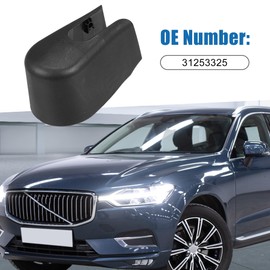 A ABSOPRO Rear Windshield Wiper Arm Nut 31253325 Wiper Blade Arm Cover Cap for Volvo XC90 2016-2019 Plastic