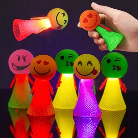 Wishstar 12 x LED Feather Light Jumping Toy, LED Light Toy, Party Bag Birthday, LED Jumping Light Toy, Table Decoration, Christmas Favours