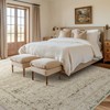 BILEEHOME Cream and Light Tan Rug for Bedroom Neutral Boho