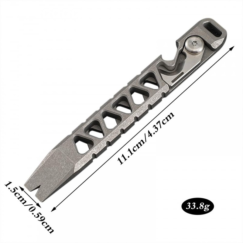 EDC Pry Bar EDC Tool Keychain Titanium Alloy Pry Bar