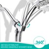 MAAYAYA Brass Ball Shower Holder, 360° Adjustable ABS Bracket, Chrome