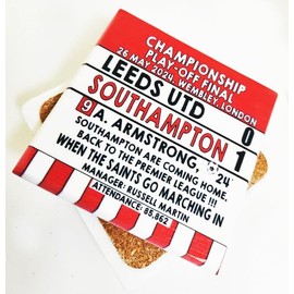 Southampton promotion gift, Southampton 2024 Championship winners play-off final, Southampton promoted, Wembley Southampton Marble coaster