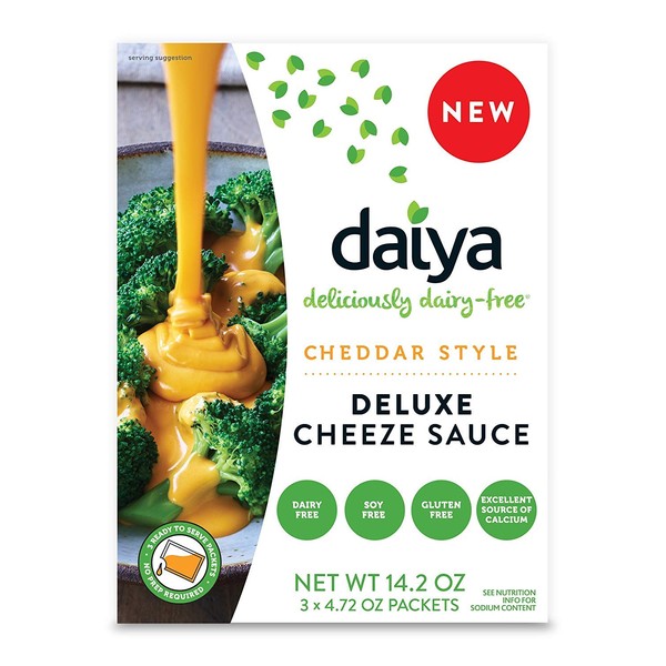 Daiya Cheddar Style Cheeze Sauce :: Plant-Based Macaroni & Cheese Sauce :: Vegan, Dairy Free, Gluten Free, Soy Free, Rich Cheesy Flavor (2 Pack)