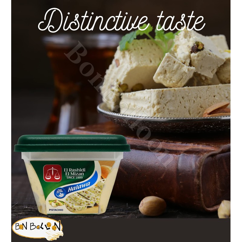 El Rashidi El Mizan Halawa Halva With Pistachio Was Made