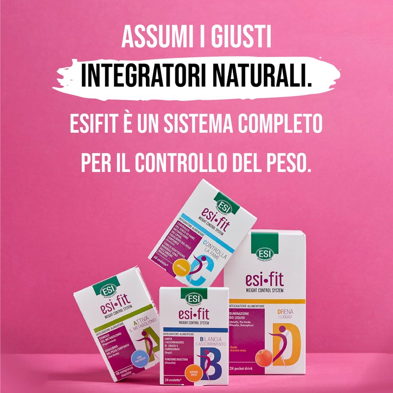 ESI Fit Drena, Integratore Alimentare con Pilosella, Tè Verde, Potassio