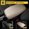 AOMSAZTO Armrest Covers for 2013-2018 Toyota RAV4 Beige