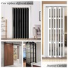 Zpnevx Accordion Door 100×84 inch, Waterproof Closet Curtain for Open